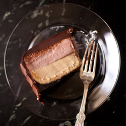 Thumbnail image for PB&J Cheesecake with Poured Ganache (how-to video).