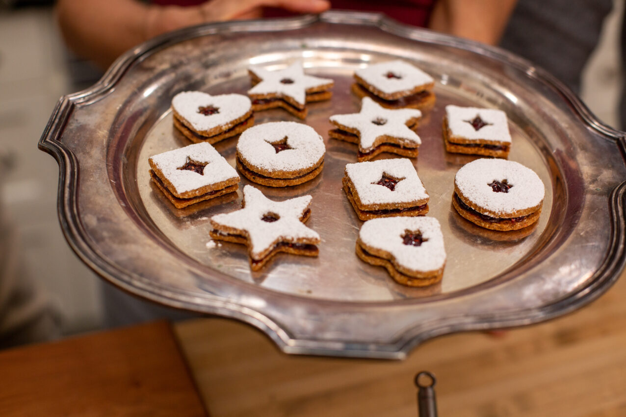 Chocolate-Raspberry Linzer Cookies - ZoëBakes - Zoe Bakes